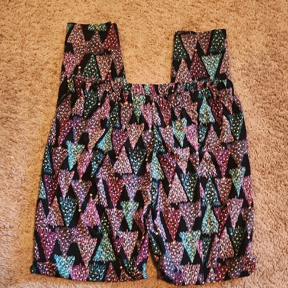 Multicolor Tree Women's Leggings Christmas Theme